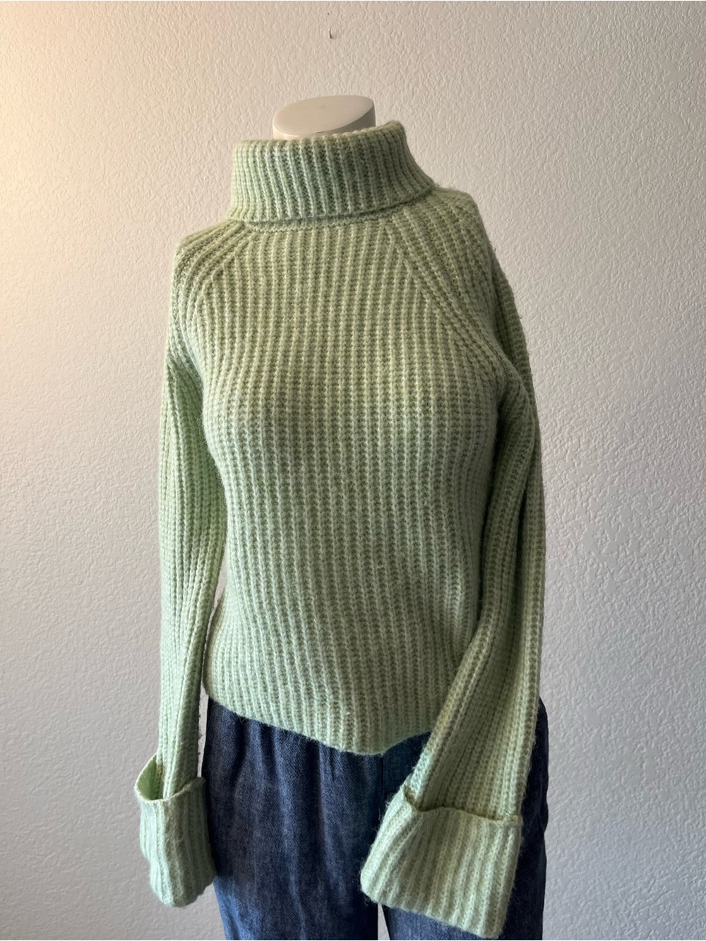 Sexy Minty Slouchy Ultra Flirt Sweater (XS)